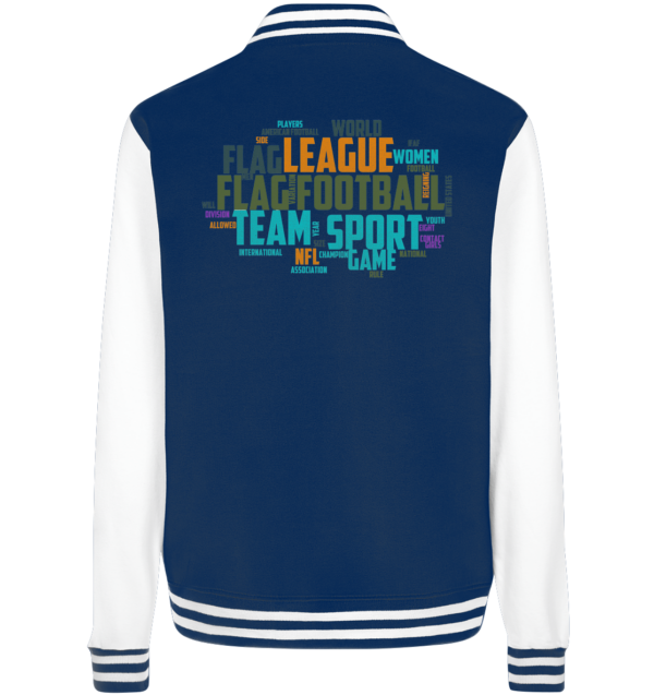 Flag Football Word Bubble - College Jacket - Amfoo Shop