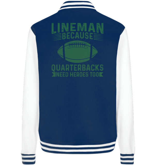 Lineman Heroes Green - College Jacket - Amfoo Shop