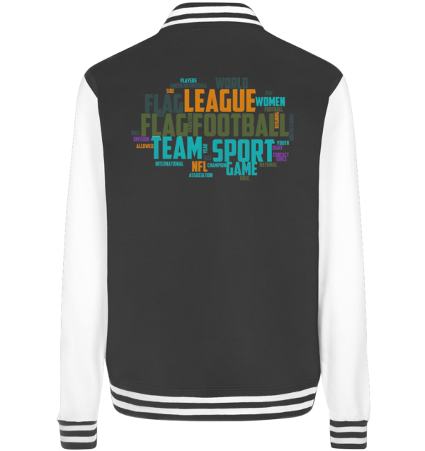 Flag Football Word Bubble - College Jacket - Amfoo Shop