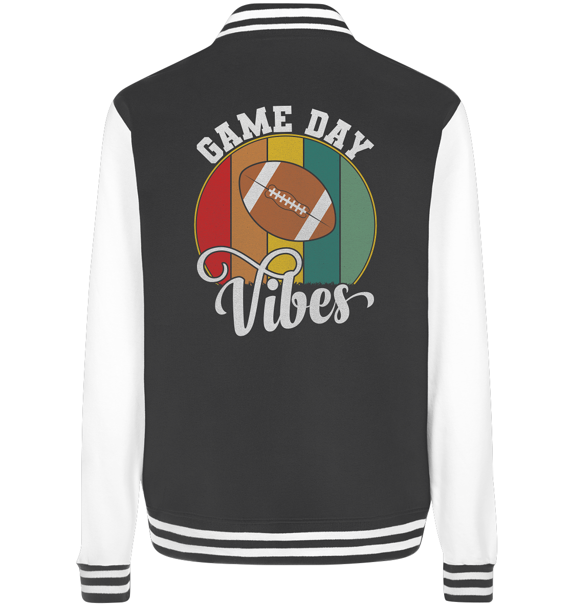 Game Day Vibes White - College Jacket - Amfoo Shop