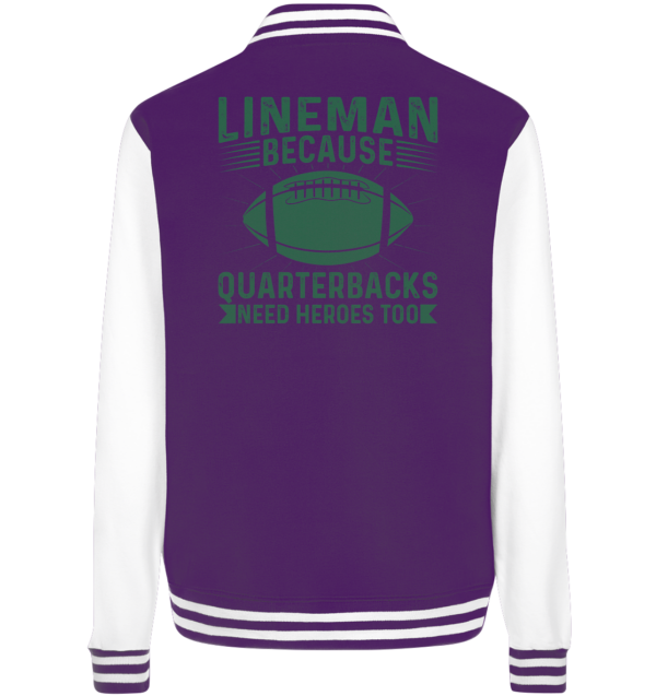 Lineman Heroes Green - College Jacket - Amfoo Shop