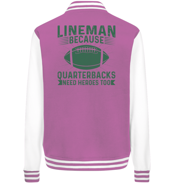 Lineman Heroes Green - College Jacket - Amfoo Shop