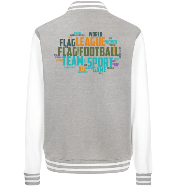 Flag Football Word Bubble - College Jacket - Amfoo Shop