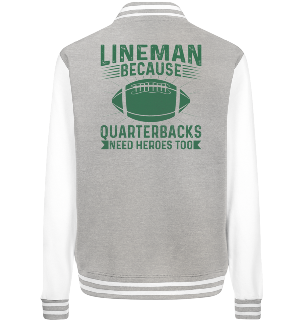 Lineman Heroes Green - College Jacket - Amfoo Shop