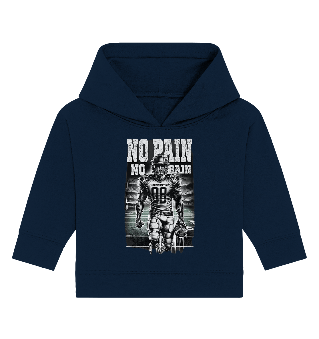 No Pain No Gain - Baby Organic Hoodie - Amfoo Shop