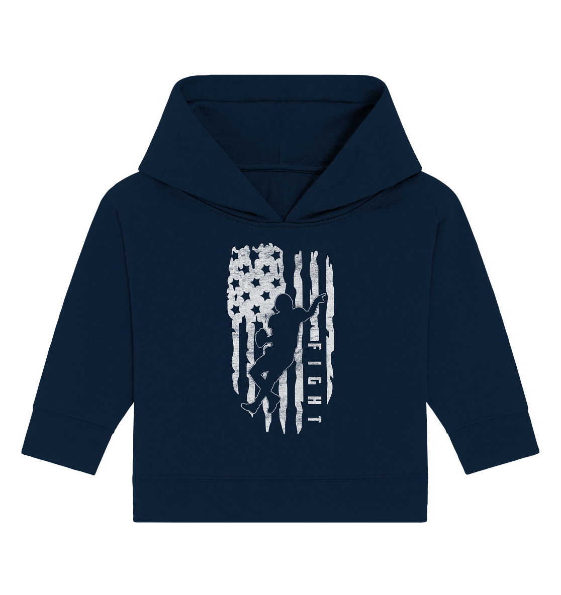 USA Flag Fight - Baby Organic Hoodie - Amfoo Shop