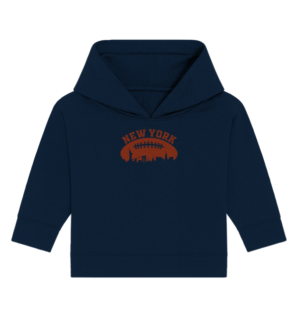 New York Football Silhoutte - Baby Organic Hoodie - Amfoo Shop