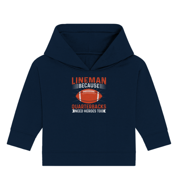 Lineman Quarterback Heroes - Baby Organic Hoodie - Amfoo Shop