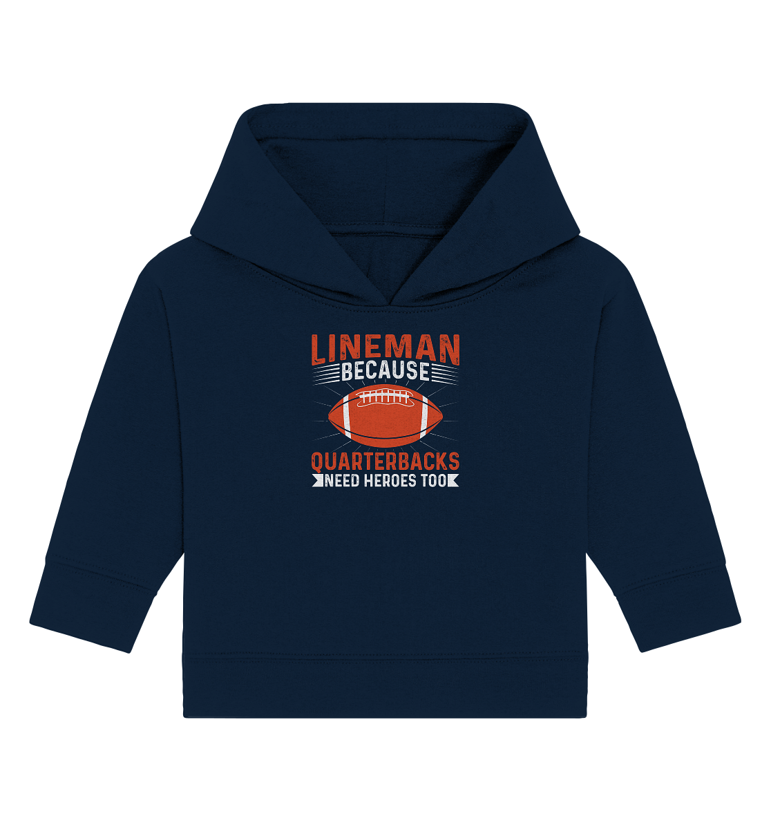 Lineman Quarterback Heroes - Baby Organic Hoodie - Amfoo Shop