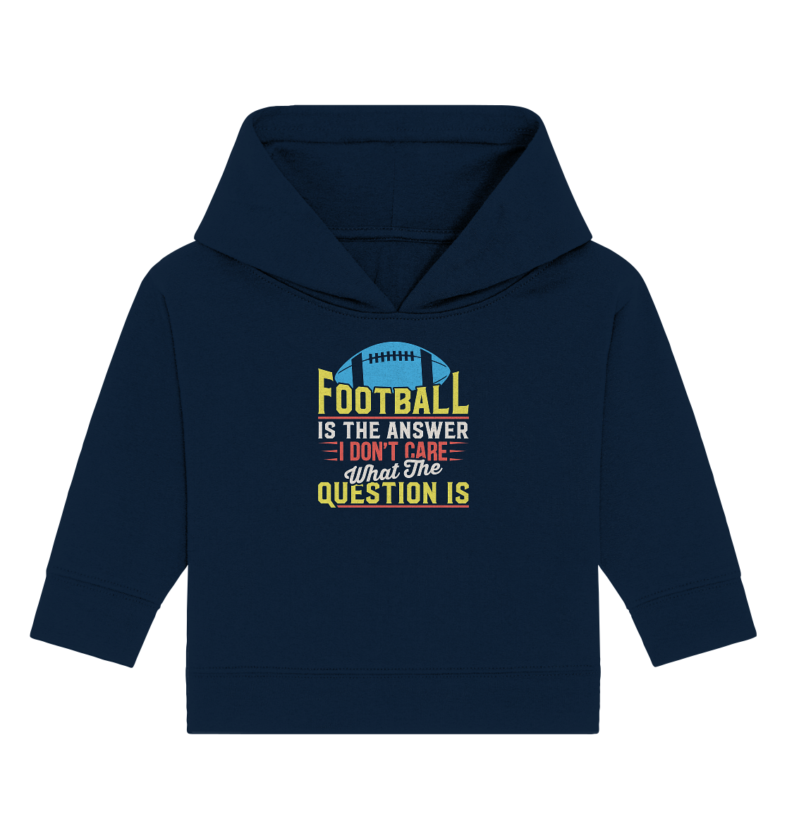 Football is the Answer - Baby Organic Hoodie - Amfoo Shop