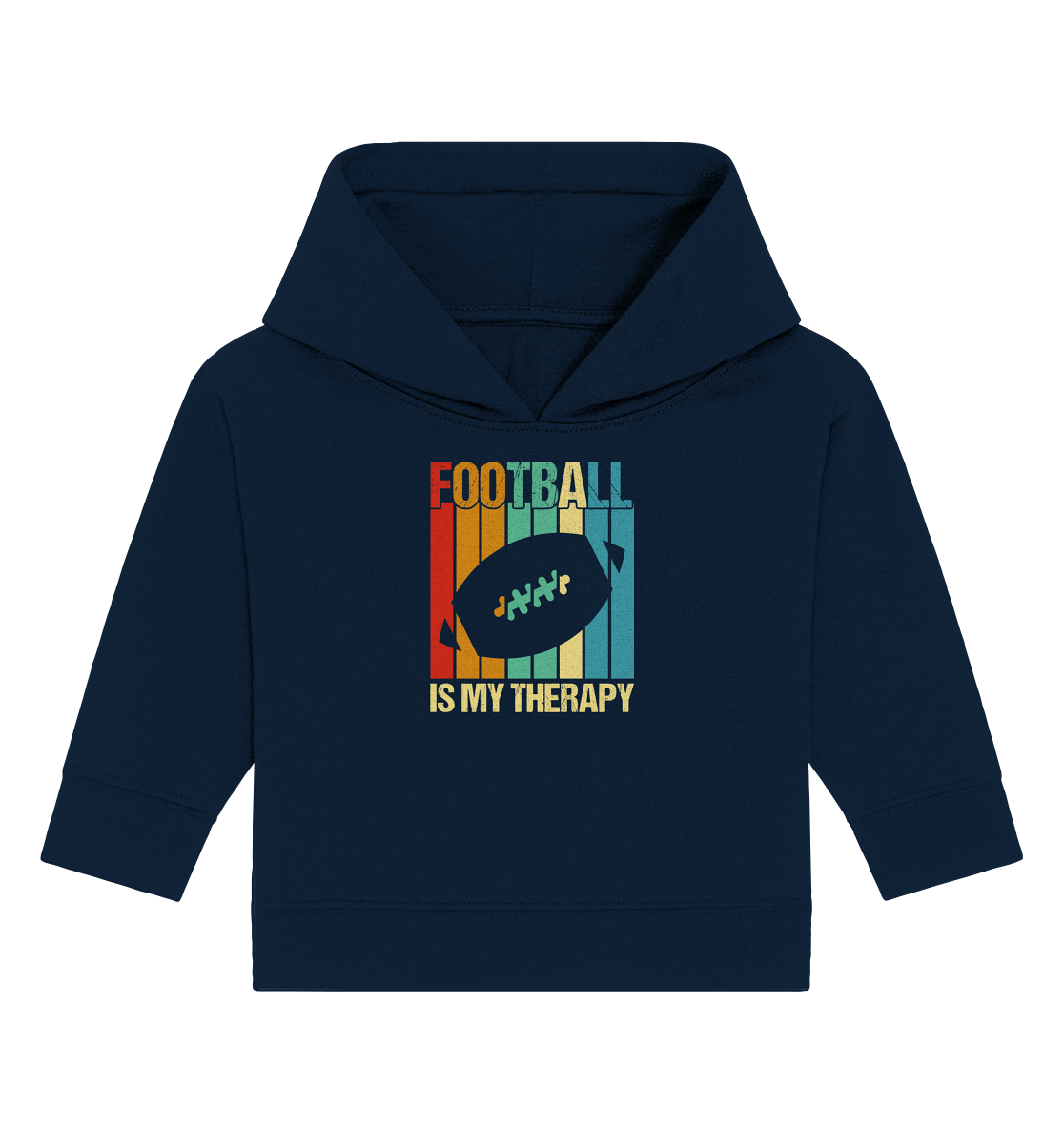 Football is my Therapy - Baby Organic Hoodie - Amfoo Shop