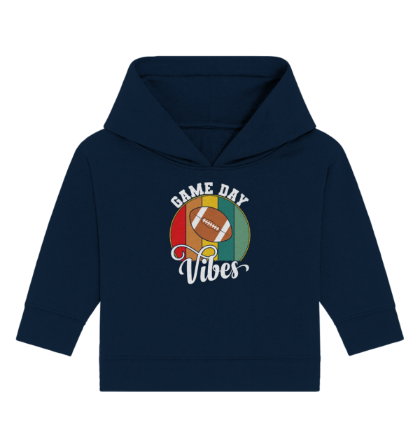 Game Day Vibes White - Baby Organic Hoodie - Amfoo Shop