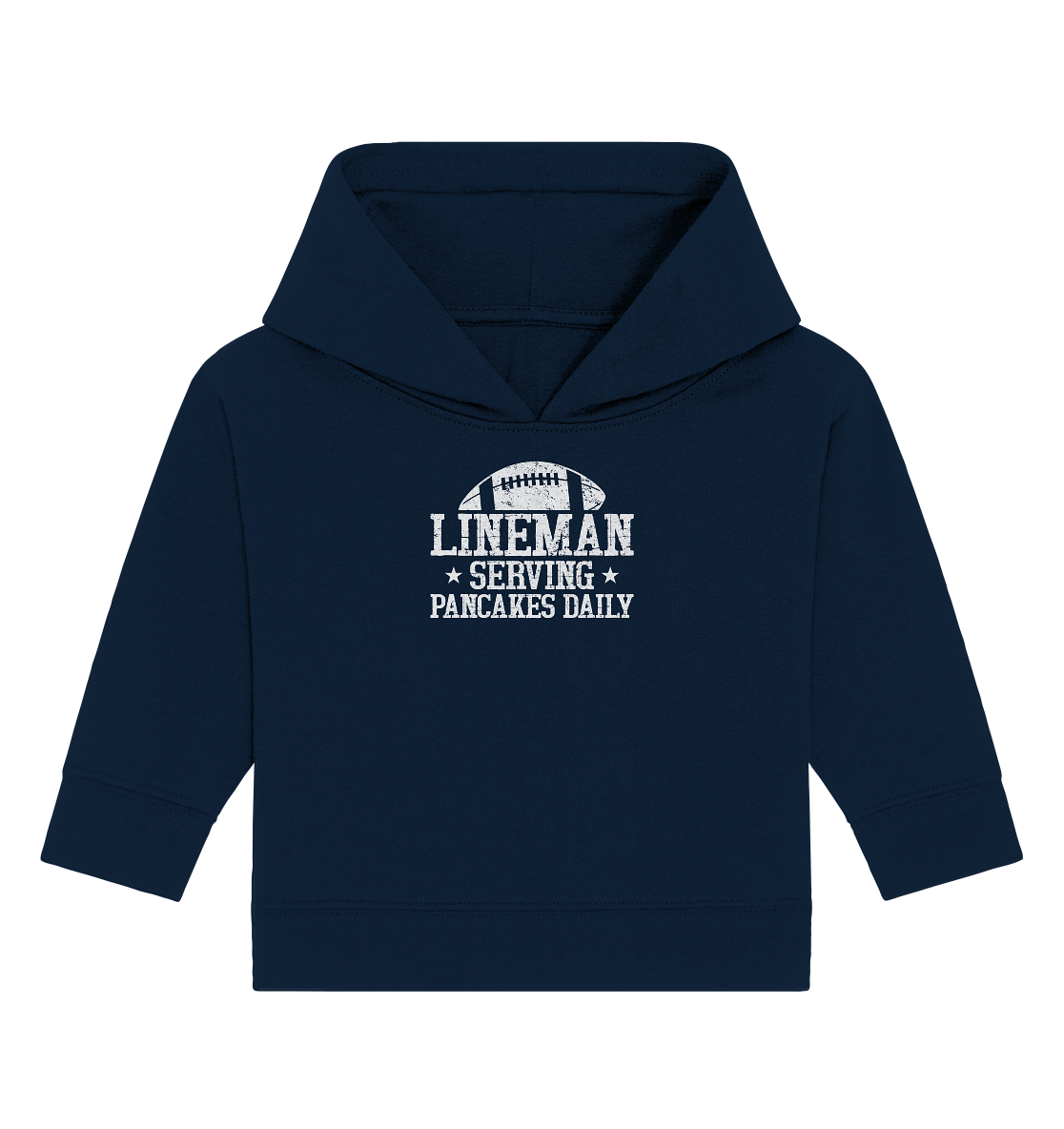 Lineman Serving Pancakes - Baby Organic Hoodie - Amfoo Shop