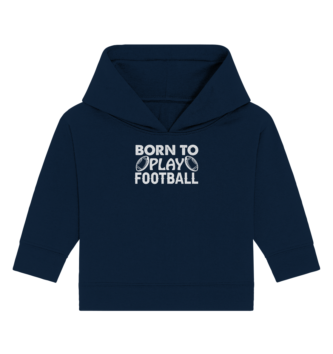 Born to Play - Baby Organic Hoodie - Amfoo Shop