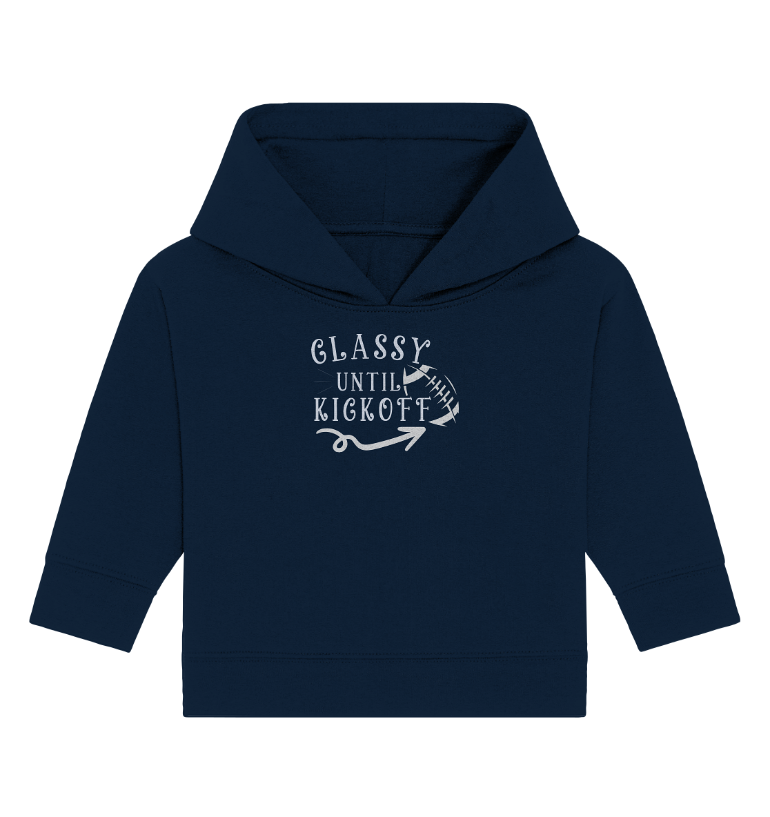 Glassy until Kick Off - Baby Organic Hoodie - Amfoo Shop