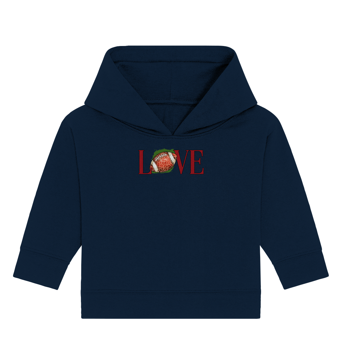 Football Love - Baby Organic Hoodie - Amfoo Shop