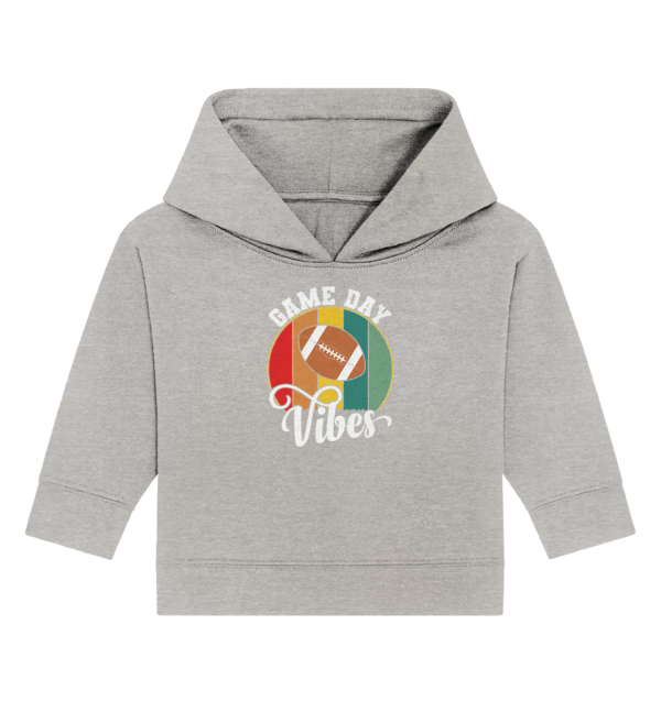 Game Day Vibes White - Baby Organic Hoodie - Amfoo Shop