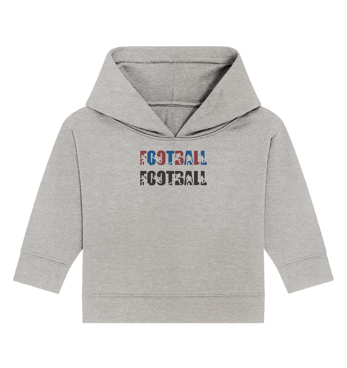 Football Silhouette - Baby Organic Hoodie - Amfoo Shop