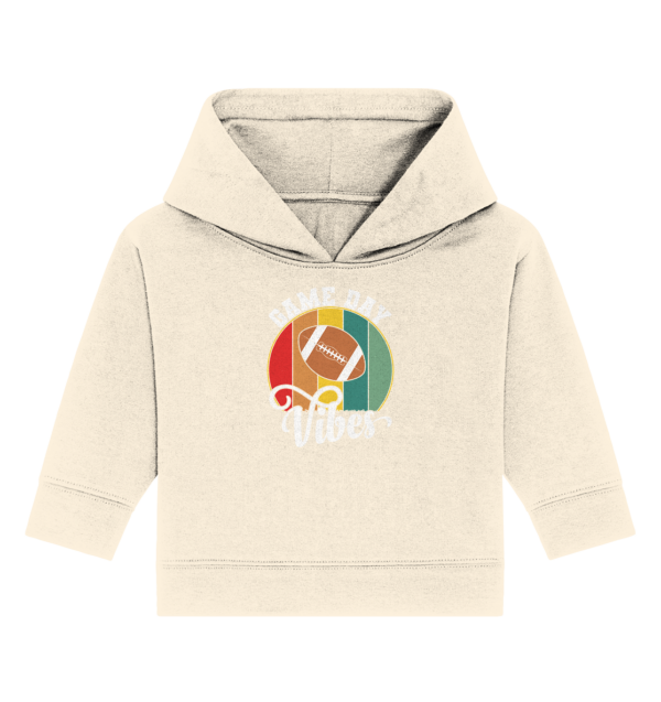 Game Day Vibes White - Baby Organic Hoodie - Amfoo Shop