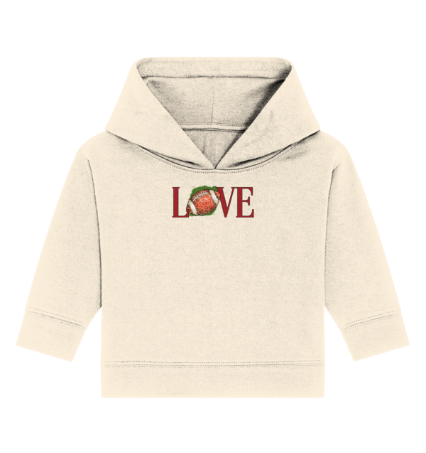 Football Love - Baby Organic Hoodie - Amfoo Shop