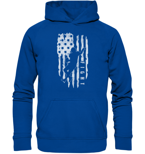 USA Flag Fight - Basic Unisex Hoodie - Amfoo Shop