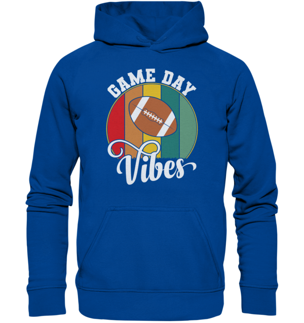 Game Day Vibes White - Basic Unisex Hoodie - Amfoo Shop