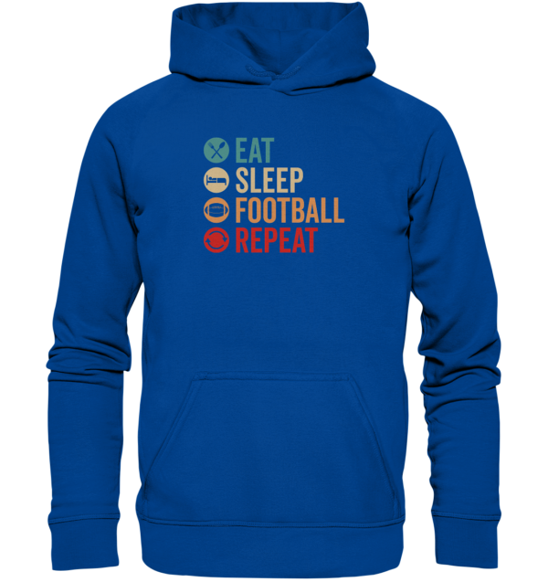 Eat Sleep Football Repeat - Basic Unisex Hoodie - Amfoo Shop