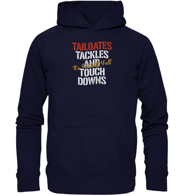 Tailgate Tackles - Basic Unisex Hoodie - Amfoo Shop