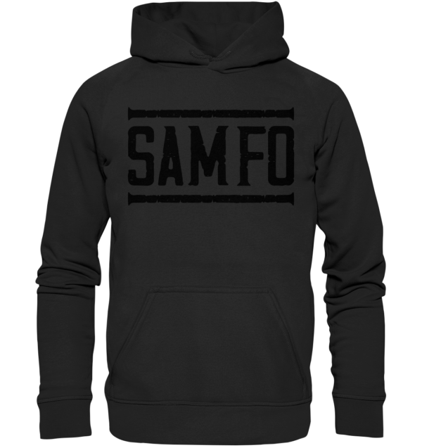 SAMFO black - Basic Unisex Hoodie - Amfoo Shop