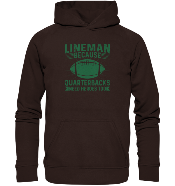 Lineman Heroes Green - Basic Unisex Hoodie - Amfoo Shop