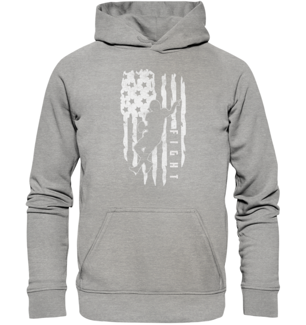 USA Flag Fight - Basic Unisex Hoodie - Amfoo Shop