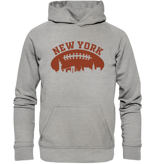 New York Football Silhoutte - Basic Unisex Hoodie - Amfoo Shop