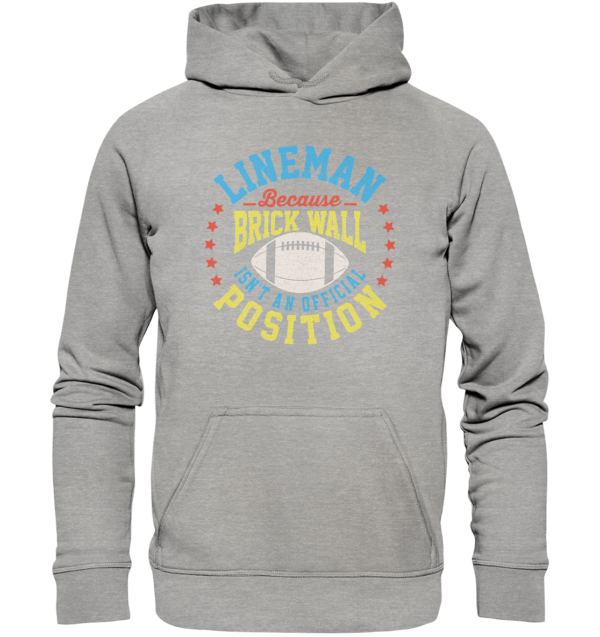 Lineman Brick Wall - Basic Unisex Hoodie - Amfoo Shop