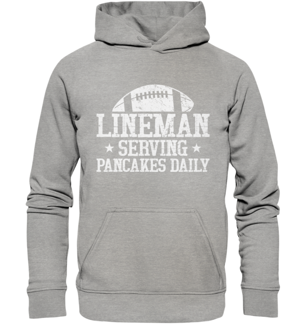 Lineman Serving Pancakes - Basic Unisex Hoodie - Amfoo Shop