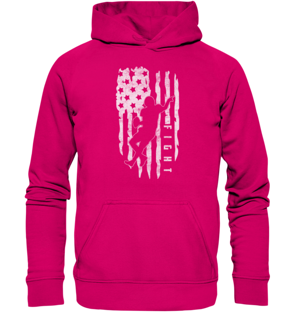 USA Flag Fight - Basic Unisex Hoodie - Amfoo Shop