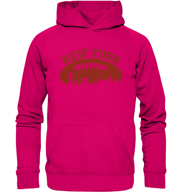 New York Football Silhoutte - Basic Unisex Hoodie - Amfoo Shop