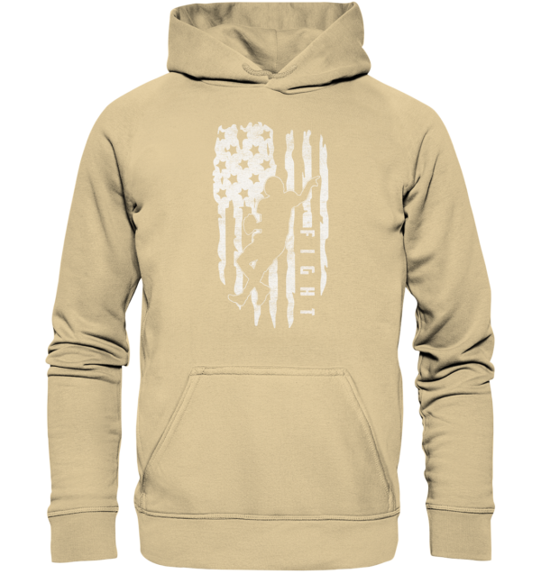 USA Flag Fight - Basic Unisex Hoodie - Amfoo Shop