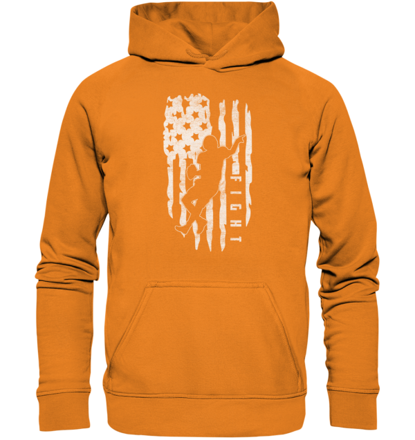 USA Flag Fight - Basic Unisex Hoodie - Amfoo Shop