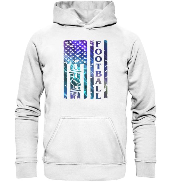 USA Football Flag - Basic Unisex Hoodie - Amfoo Shop