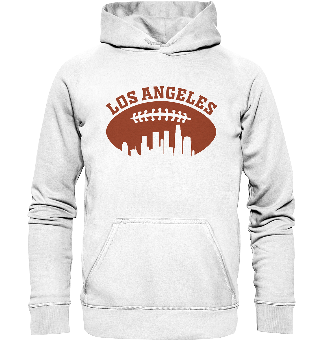 Los Angeles Football Silhouette - Basic Unisex Hoodie - Amfoo Shop