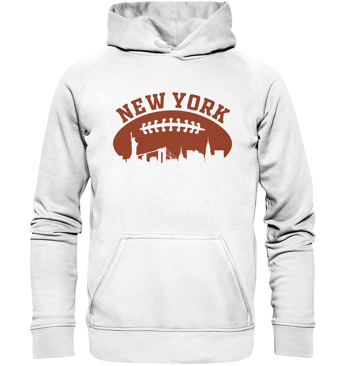 New York Football Silhoutte - Basic Unisex Hoodie - Amfoo Shop