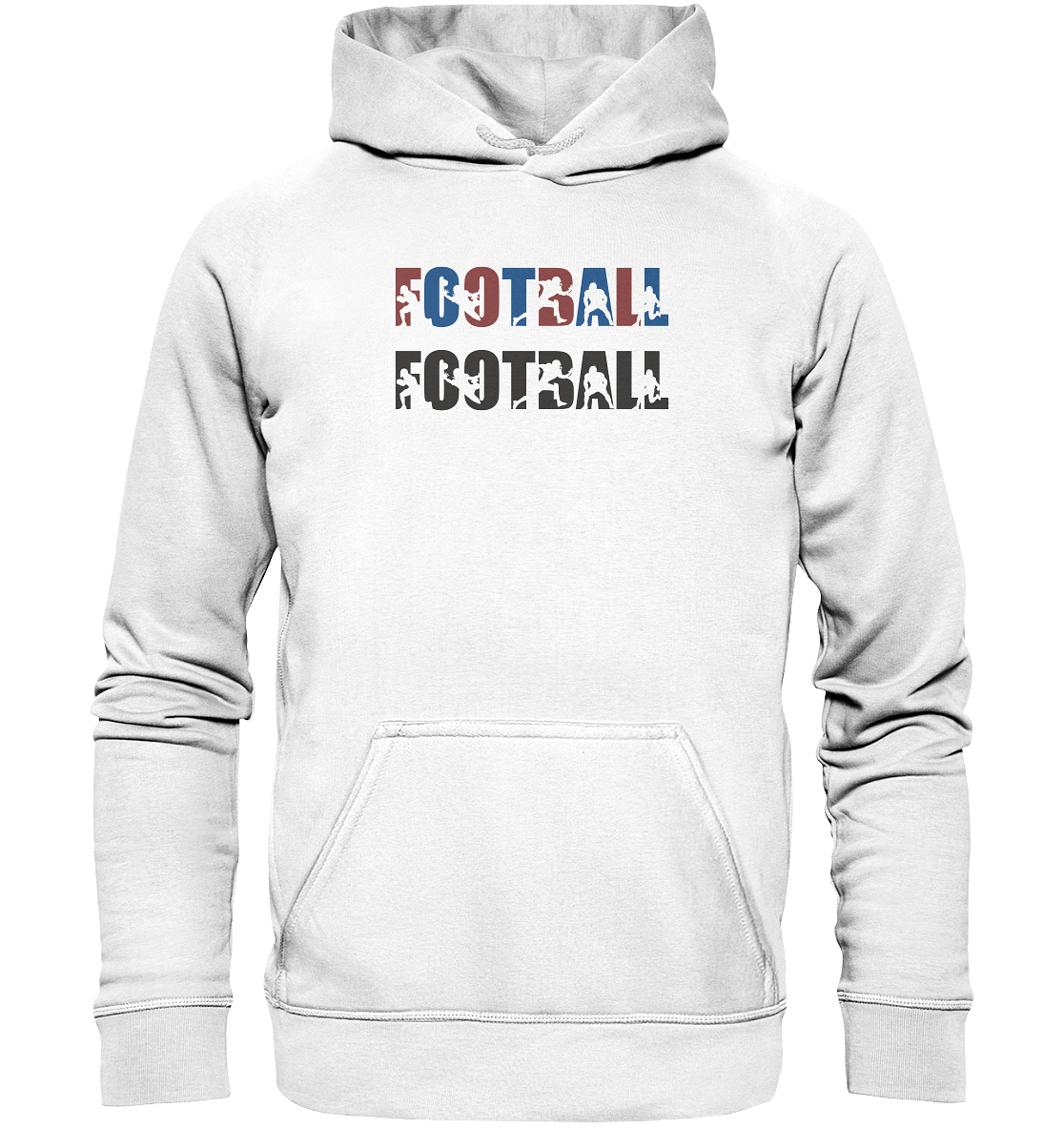 Football Silhouette - Basic Unisex Hoodie - Amfoo Shop