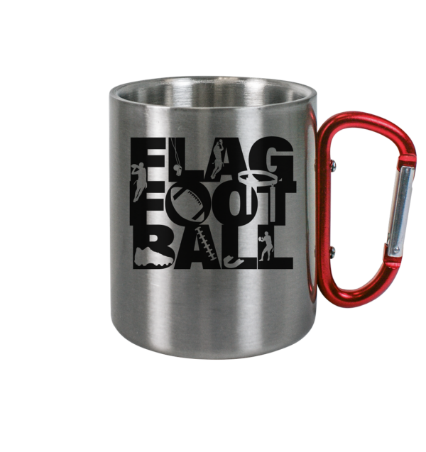 Flag Football - Edelstahl Tasse - Amfoo Shop