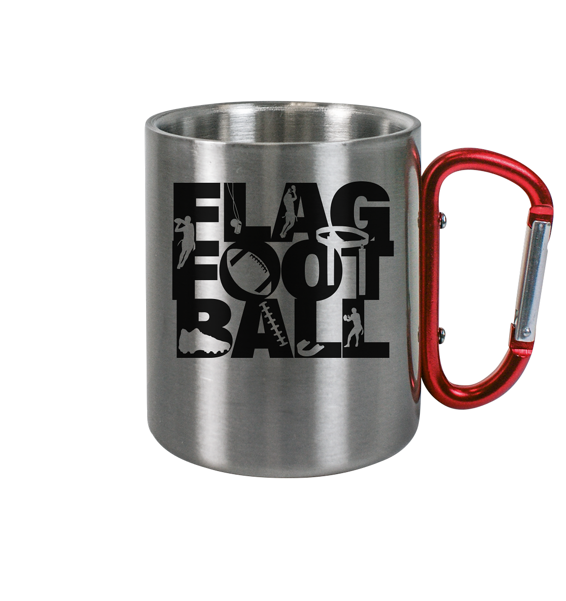 Flag Football - Edelstahl Tasse - Amfoo Shop