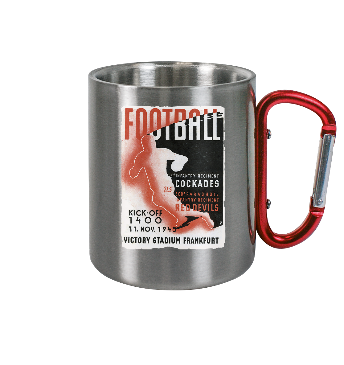 Red Devils Frankfurt 1945 - Edelstahl Tasse - Amfoo Shop