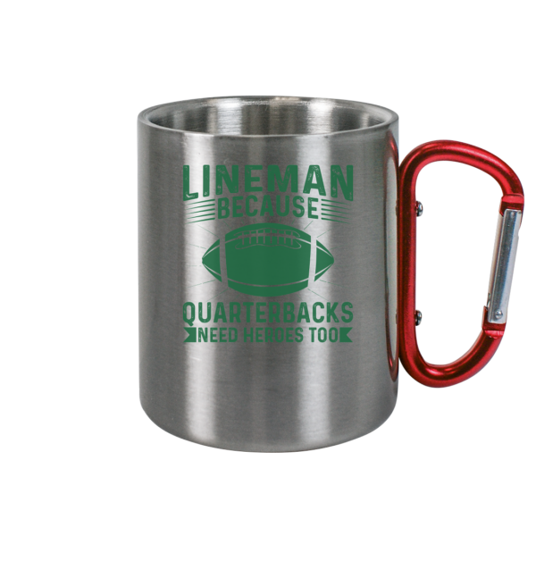 Lineman Heroes Green - Edelstahl Tasse - Amfoo Shop