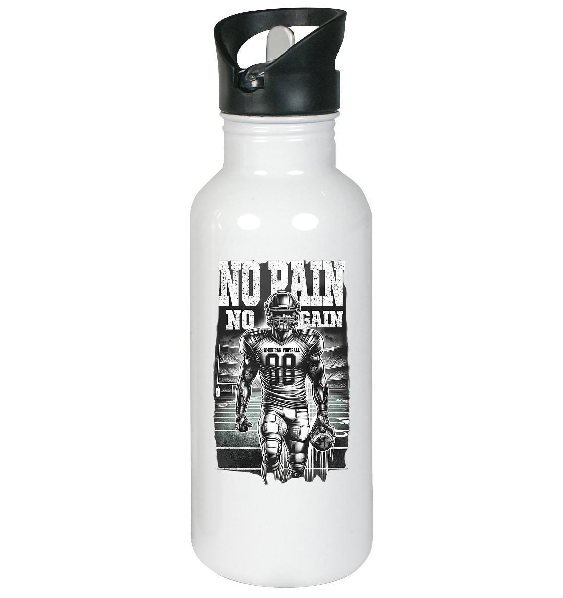 No Pain No Gain - Edelstahl-Trinkflasche - Amfoo Shop