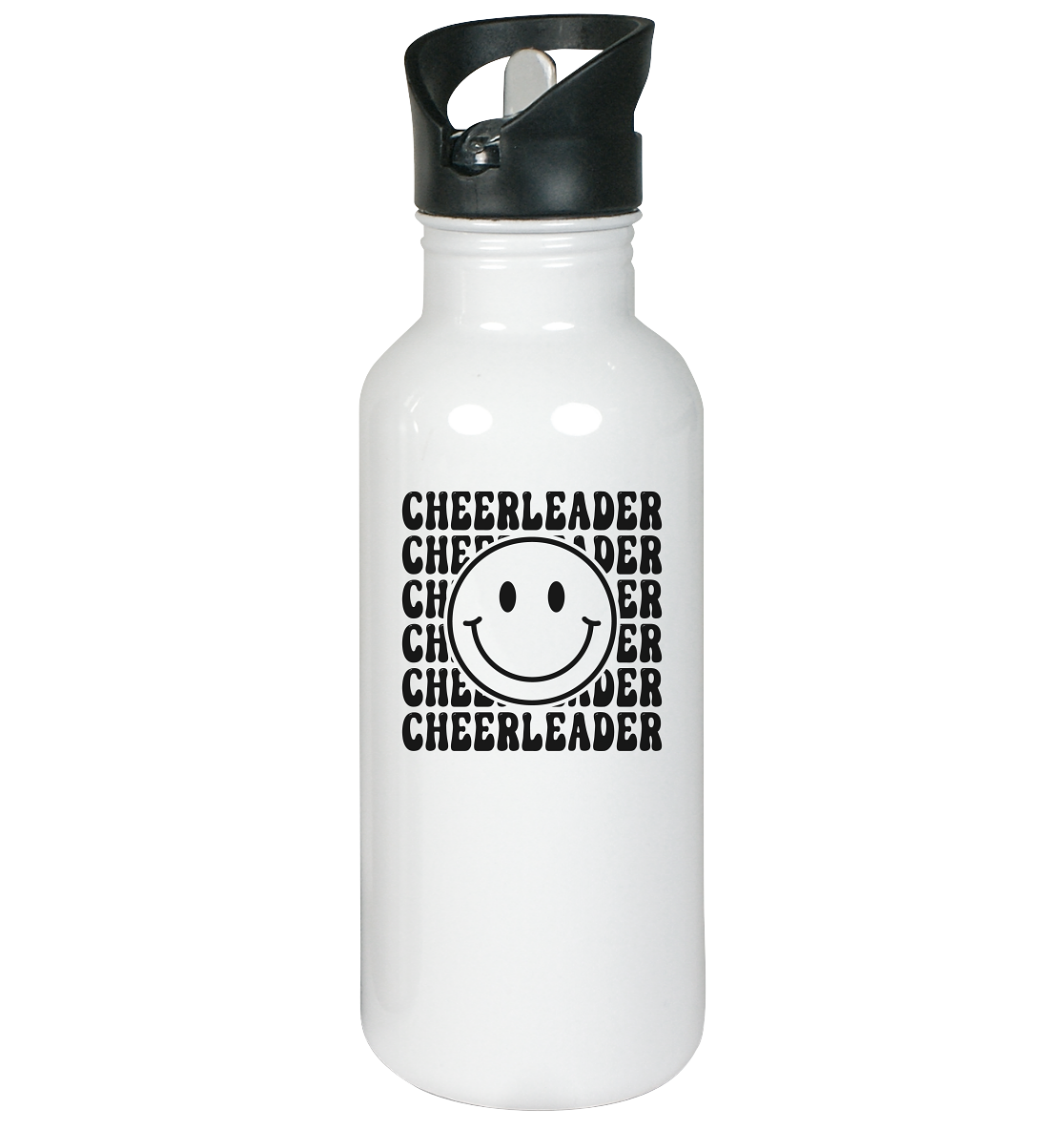 Cheerleader Smiley - Edelstahl-Trinkflasche - Amfoo Shop