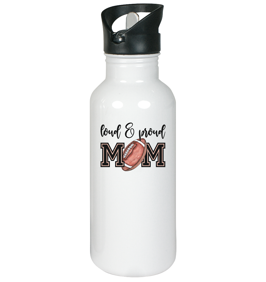 Loud & Proud Mom - Edelstahl-Trinkflasche - Amfoo Shop