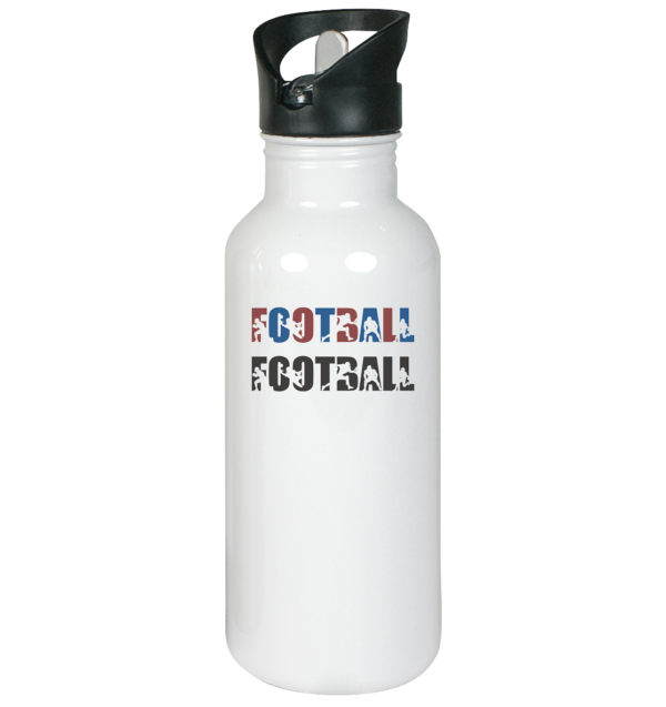 Football Silhouette - Edelstahl-Trinkflasche - Amfoo Shop